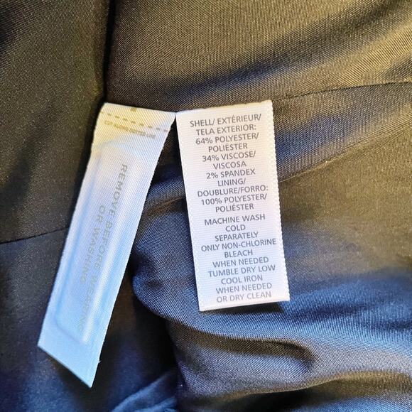 LOFT corduroy pencil 
skirt dark navy size 4 NEW - Picture 10 of 12